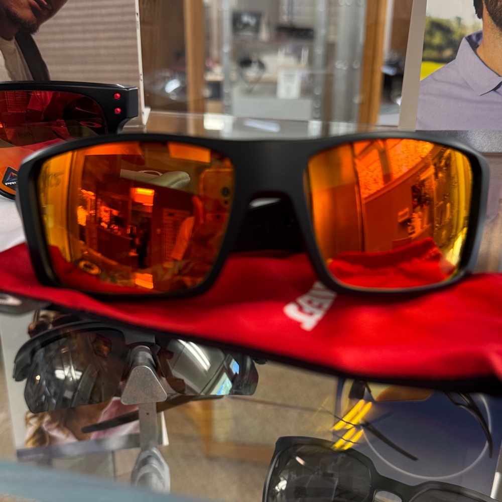 Oakley Heliostat KC Chiefs Black and Orange Sunglasses